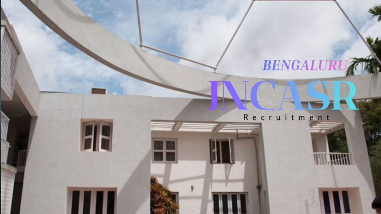 JNCASR Recruitment 2026
